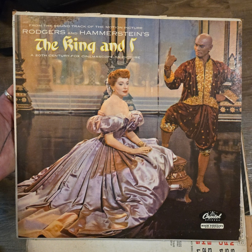 VTG 1956 The King And I Rodgers Hammerstein Soundtrack Vinyl‎ Record Capitol USA
